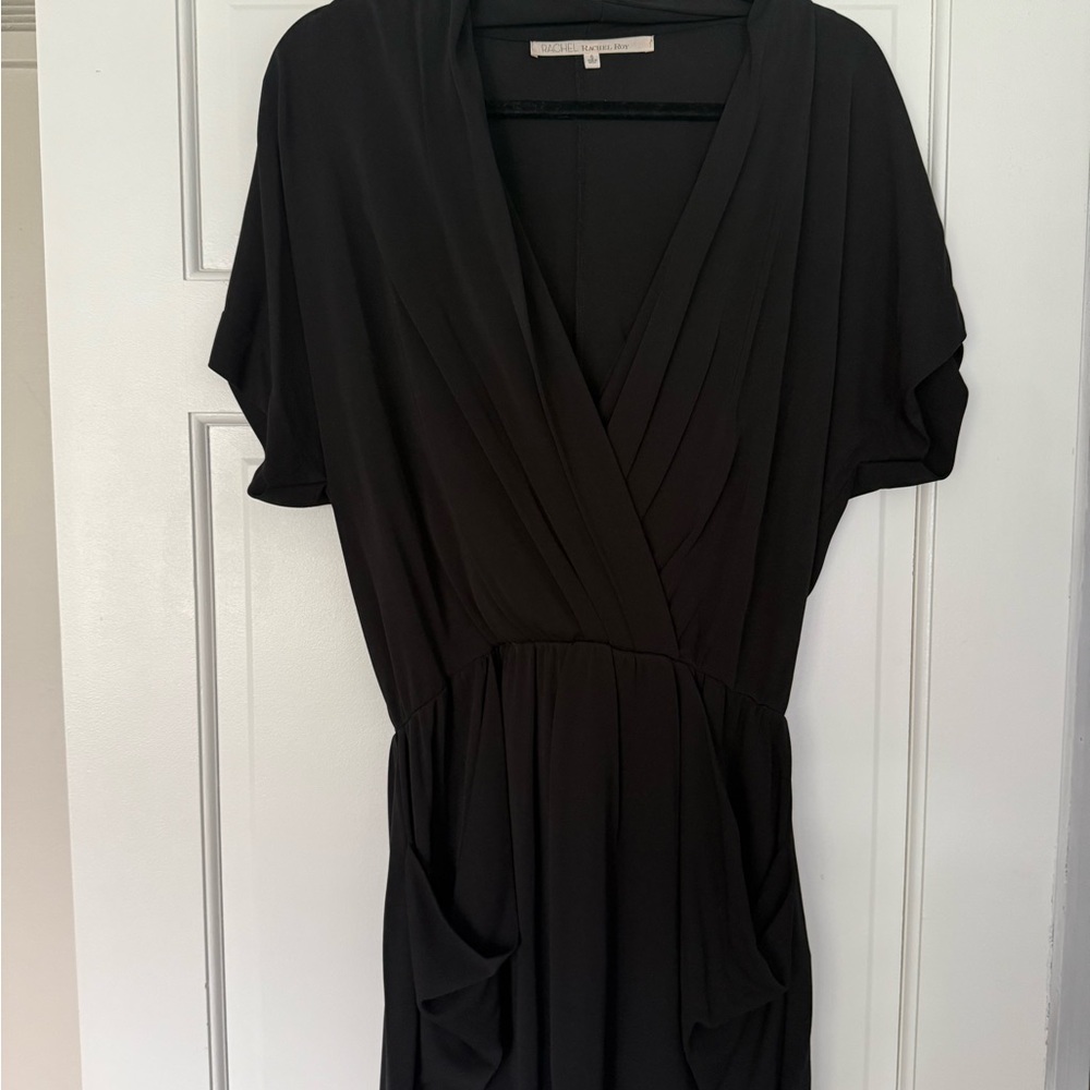 Elegant Black Wrap Dress